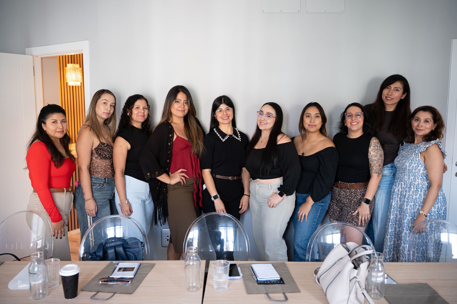 Foto de grupo de las alumnas en la quedada de Elévate